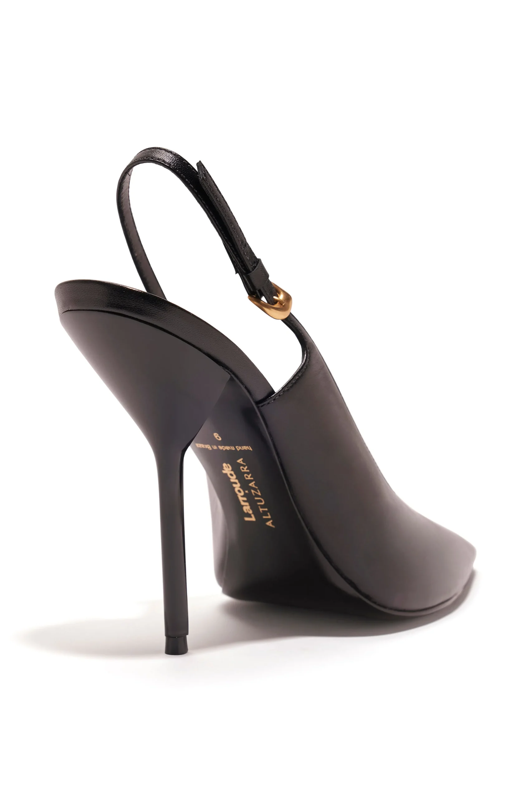 Larroudé X Altuzarra Pump In Black Leather