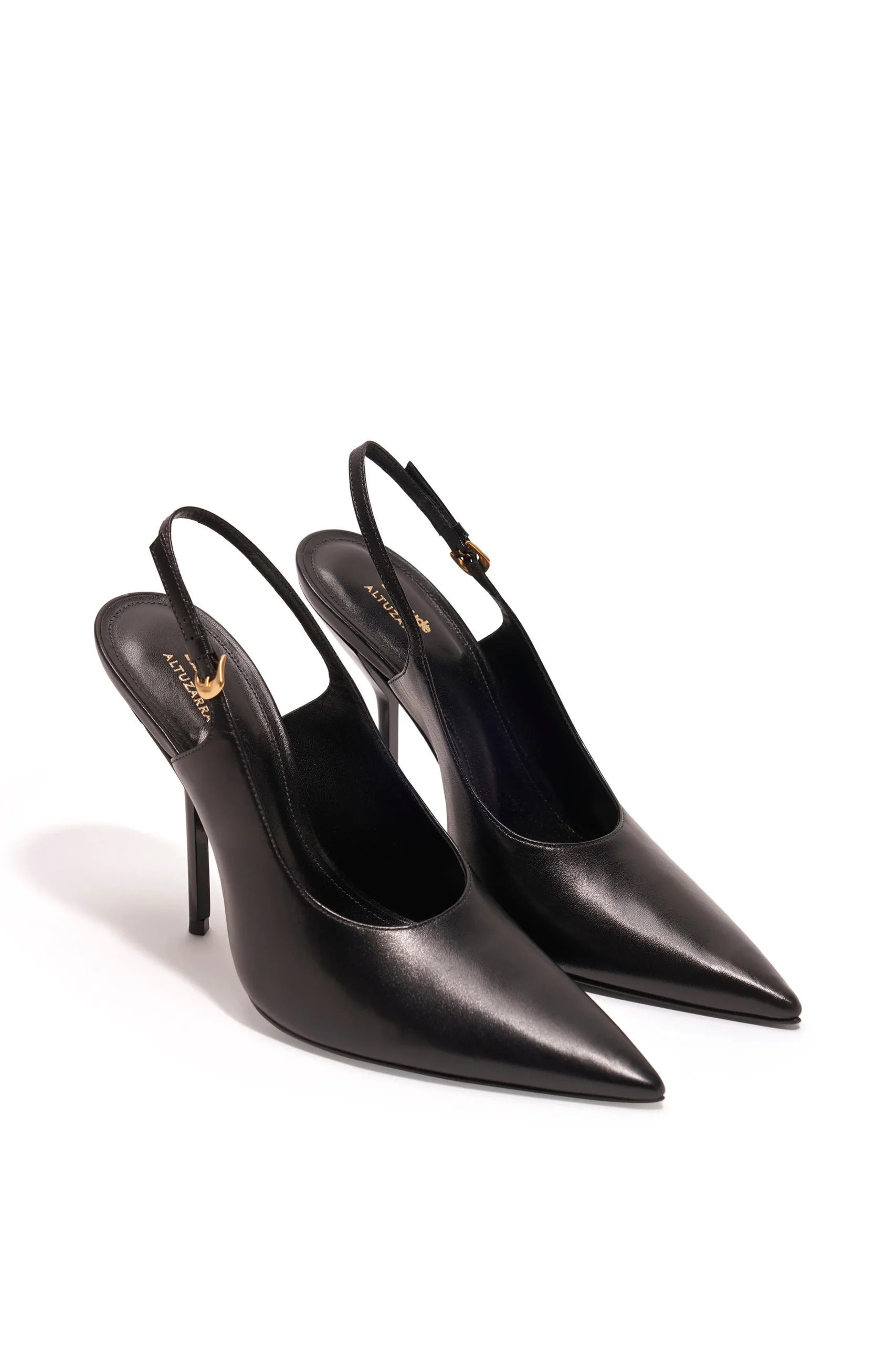 Larroudé X Altuzarra Pump In Black Leather